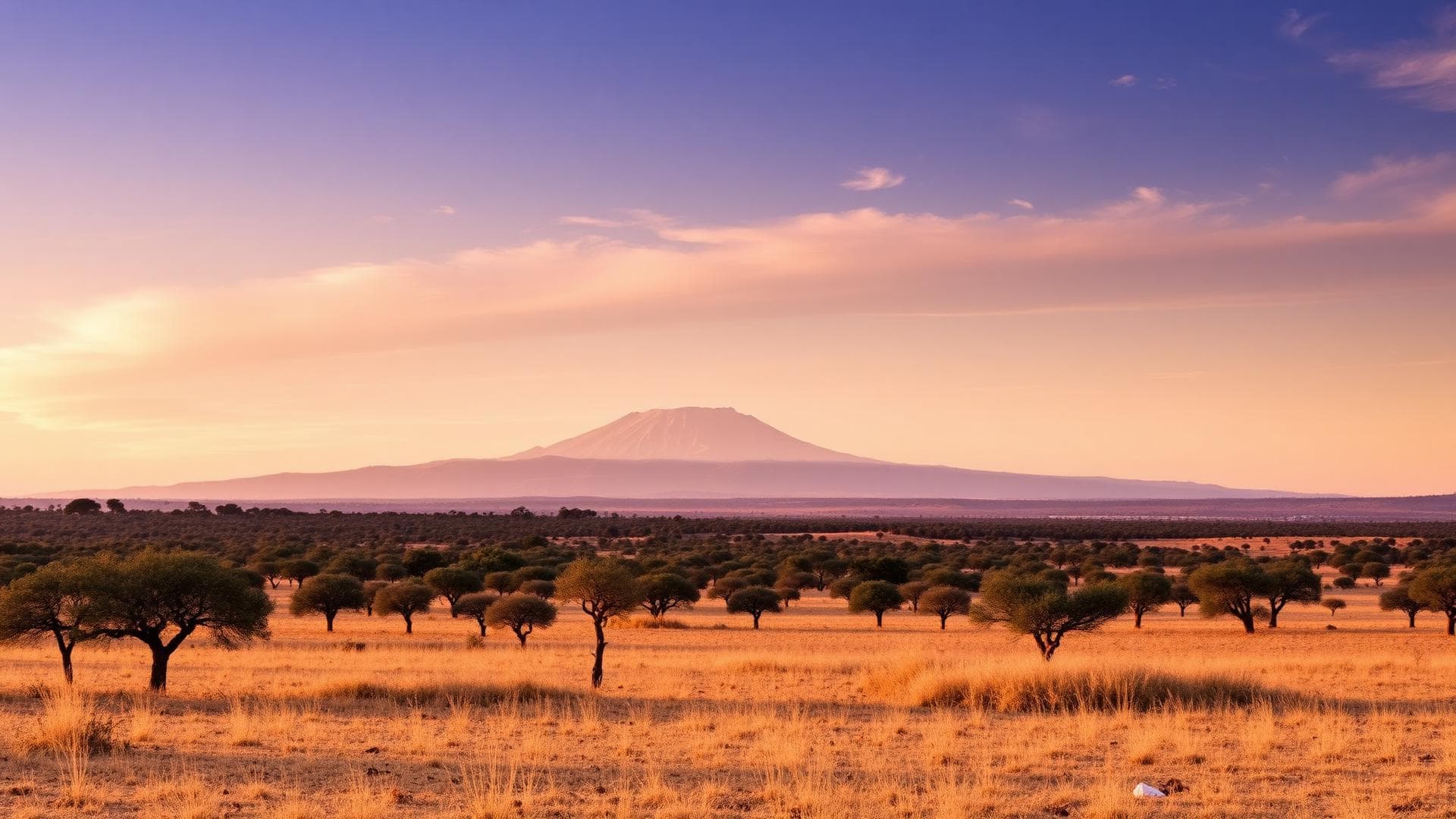 Tanzanian highland landscape near Arusha